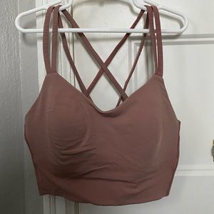 lululemon spiced chai like a cloud longline bra size 6